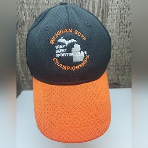 Michigan SCTP Championships Trap Skeet Sporting Clay Hat Cap Black & Orange OS